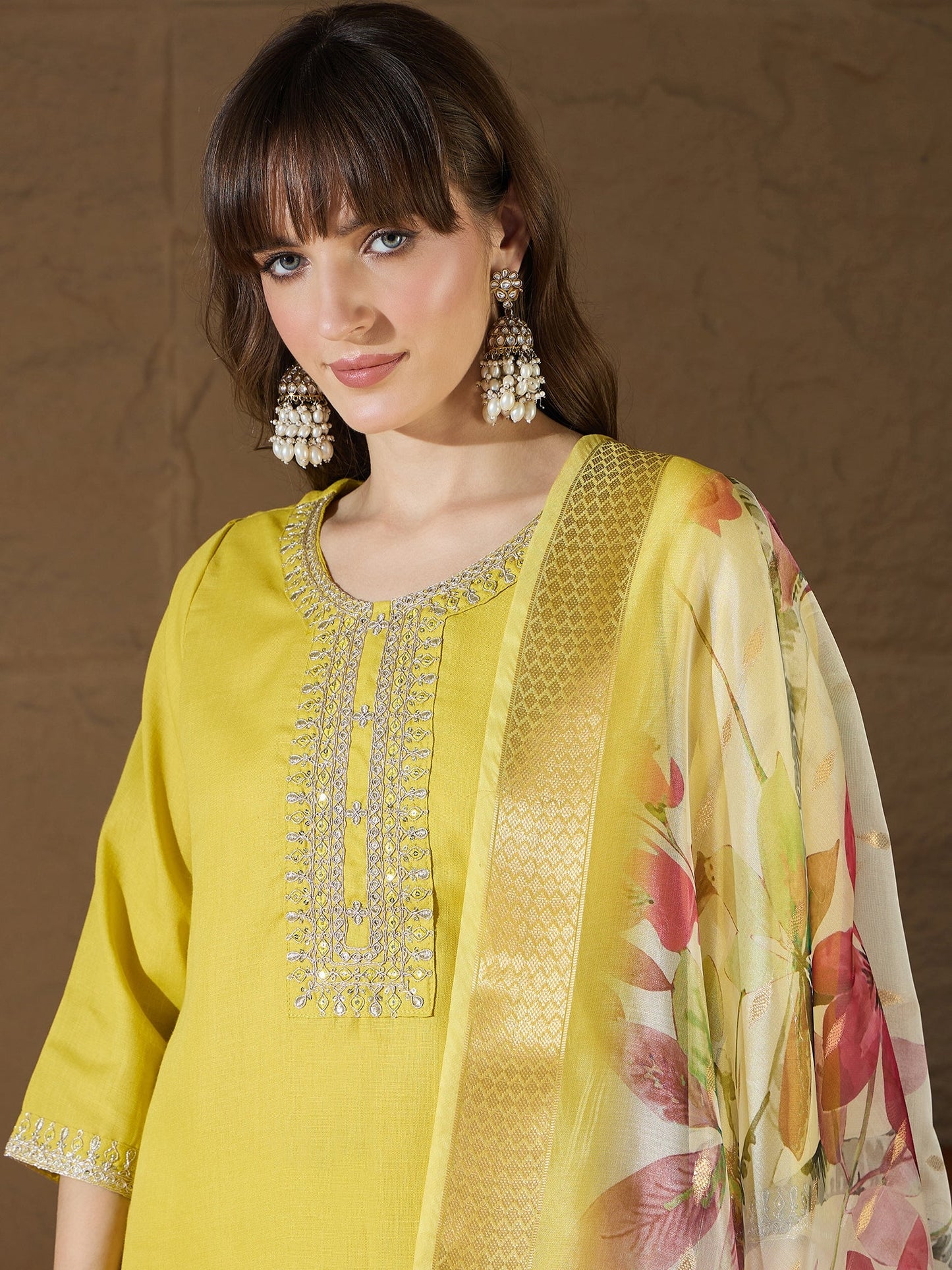 Nitya Women Kurta and Trousers Pant Sets Cotton Blend - FitVibe Fashion