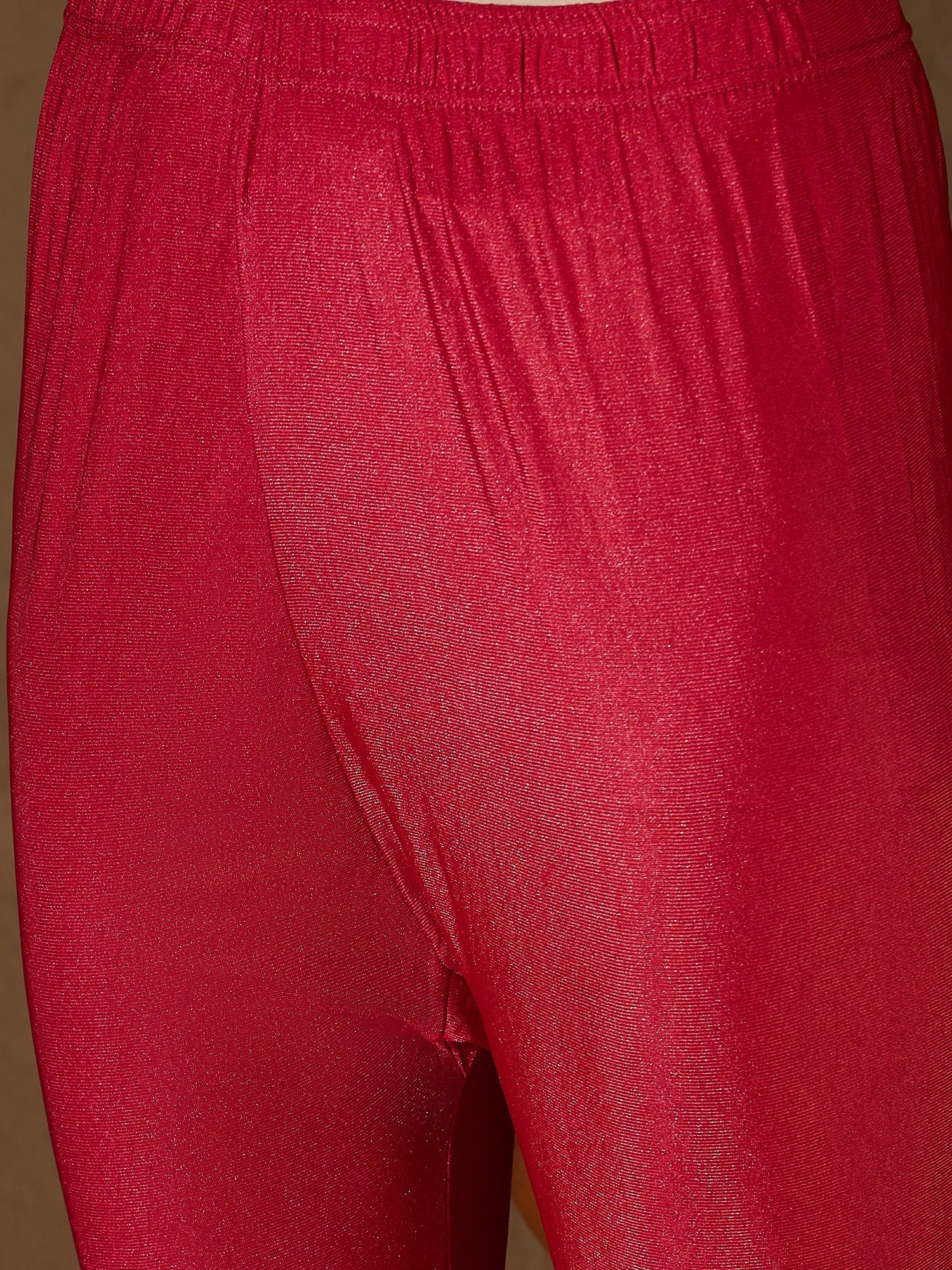 Neelangi Red Women Kurta and Leggings Duppata Set Chanderi Modal Butti - FitVibe Fashion