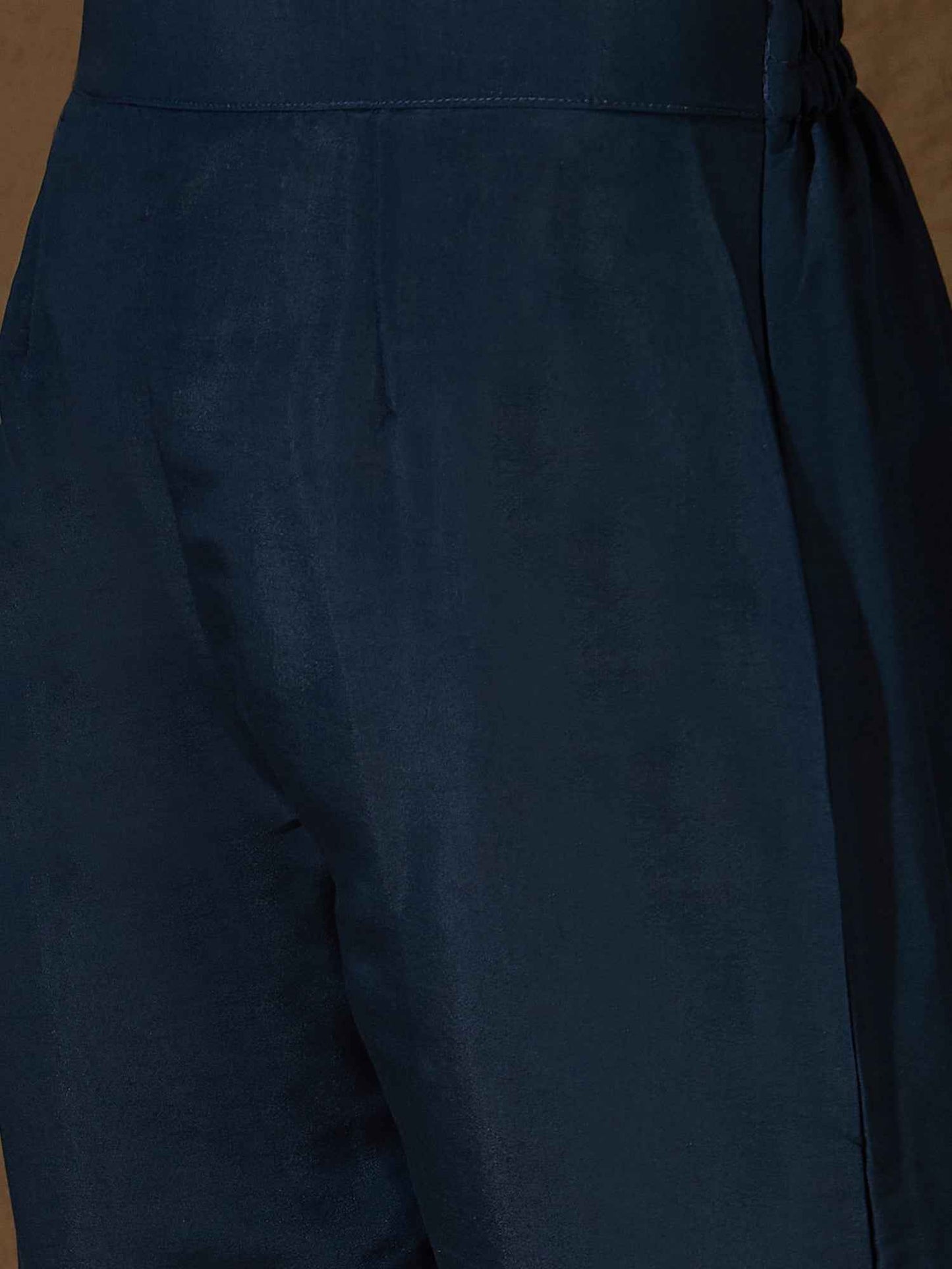 Aarohi teal Women Kurta and Pant Sets Silk Blend Fabric