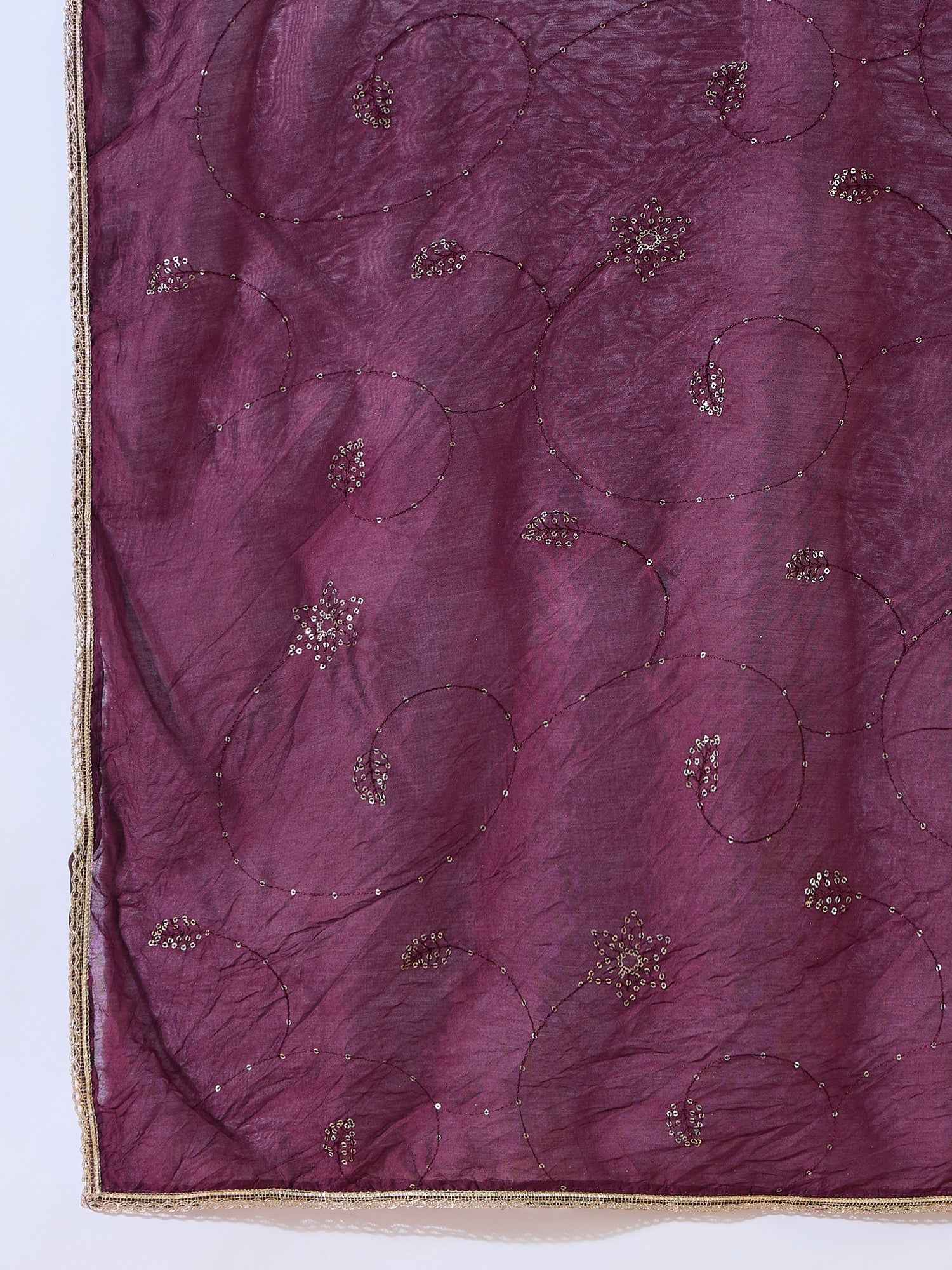 Aarohi lavender Women Kurta and Pant Sets Silk Blend Fabric