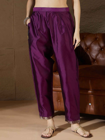 Aangan Ethnic Kurta with Trousers & Dupatta Set