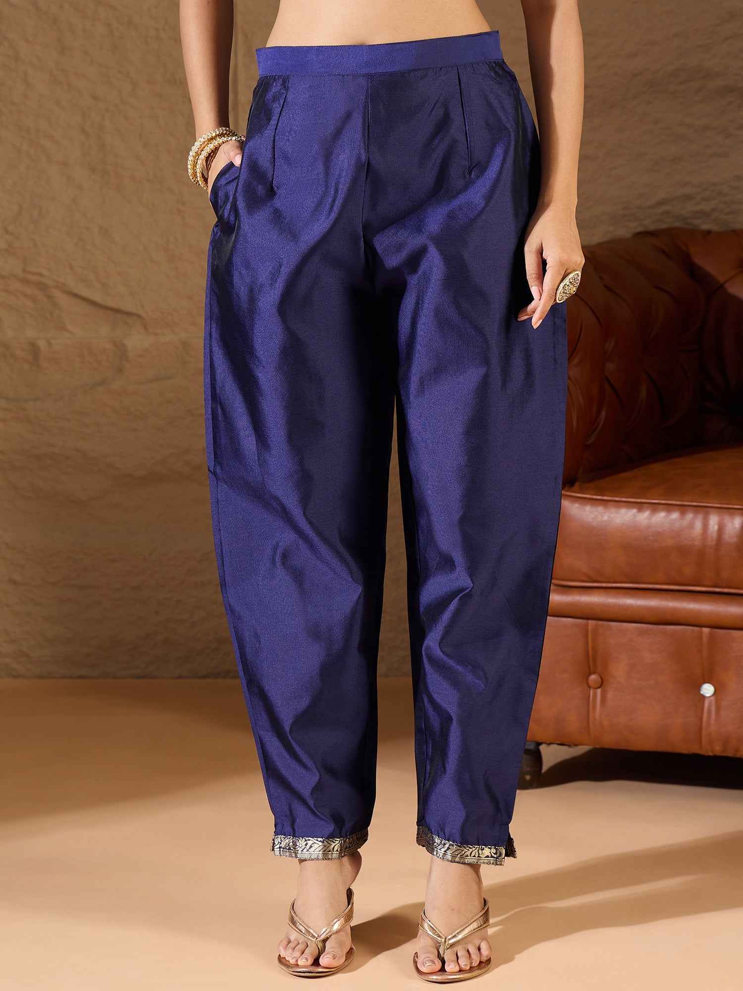 Aangan Ethnic Kurta with Trousers & Dupatta Set