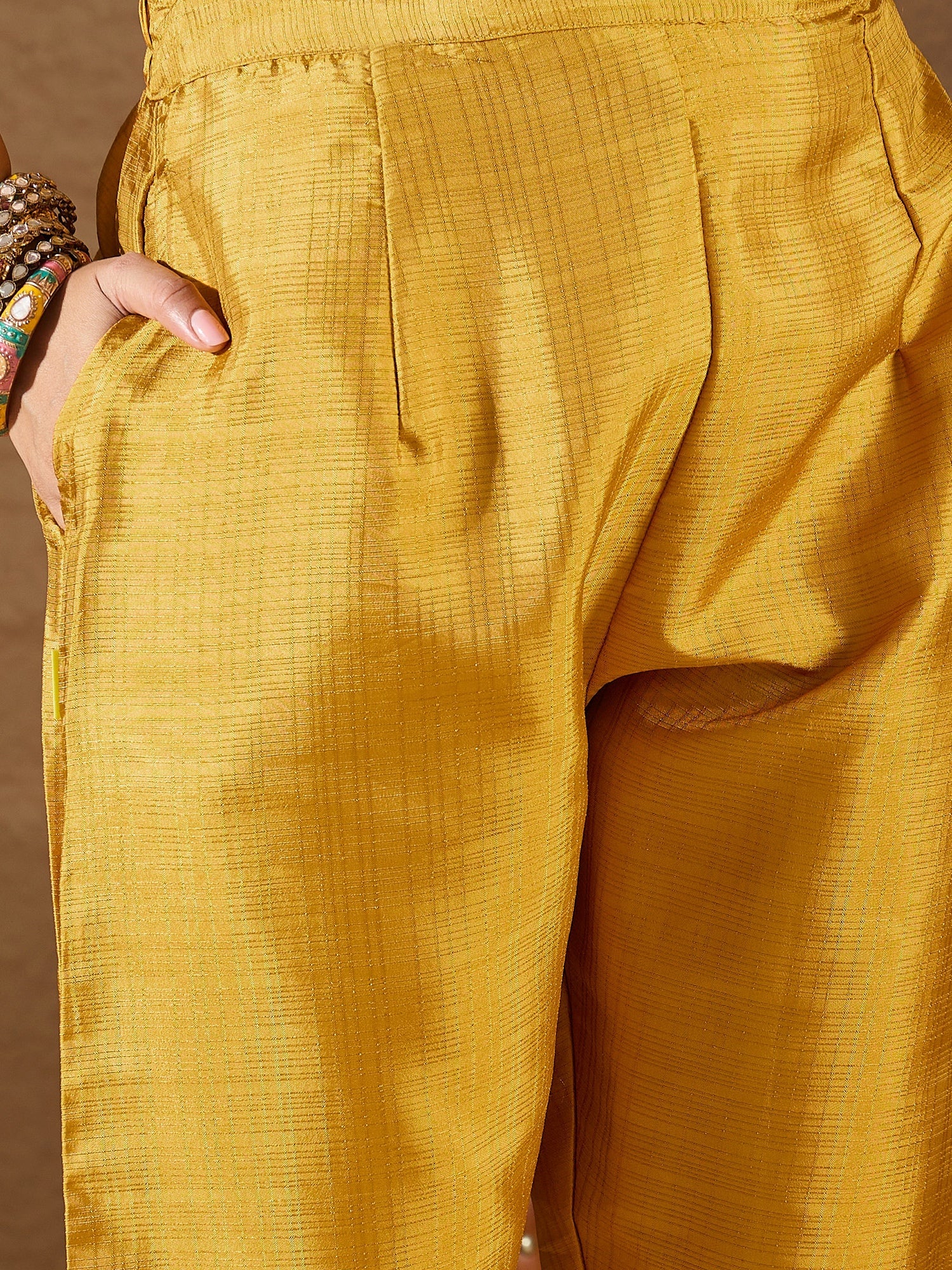 Devira Embroidered Silk Blend Calf Length Straight Kurta Trouser with Dupatta Set - FitVibe Fashion