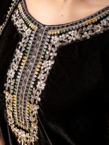 Women Velvet Kurta Pant Dupatta Set - FitVibe Fashion