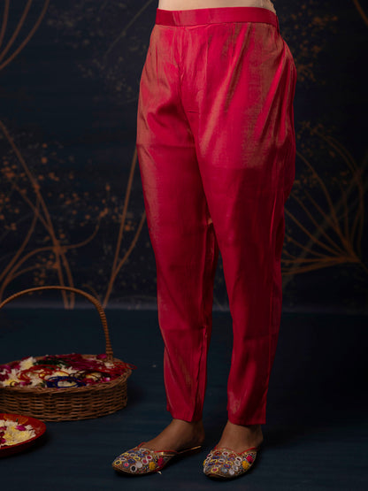 Women Kurta and Pant Sets Simar Silk fabric - FitVibe Fashion