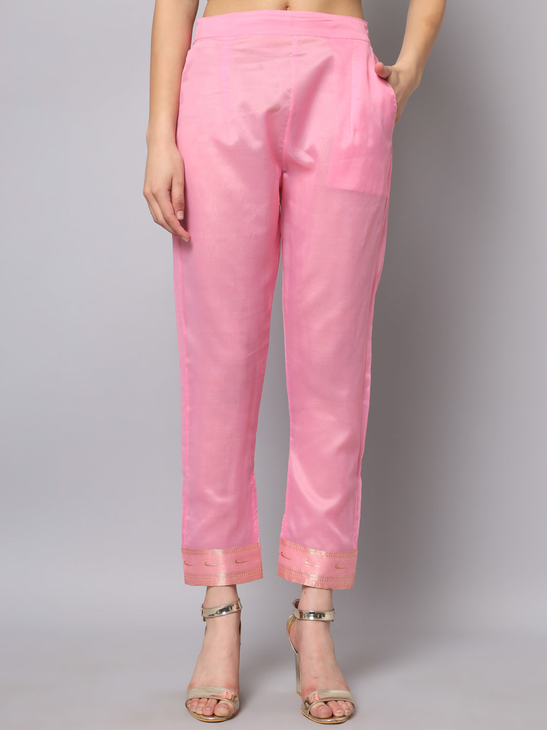 Cotton Silk Jacquard Kurta Pant With Banarasi Silk dupatta