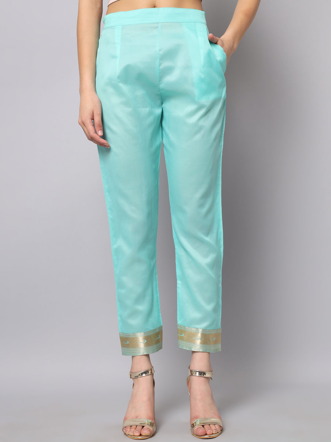 Cotton Silk Jacquard Kurta Pant With Banarasi Silk dupatta