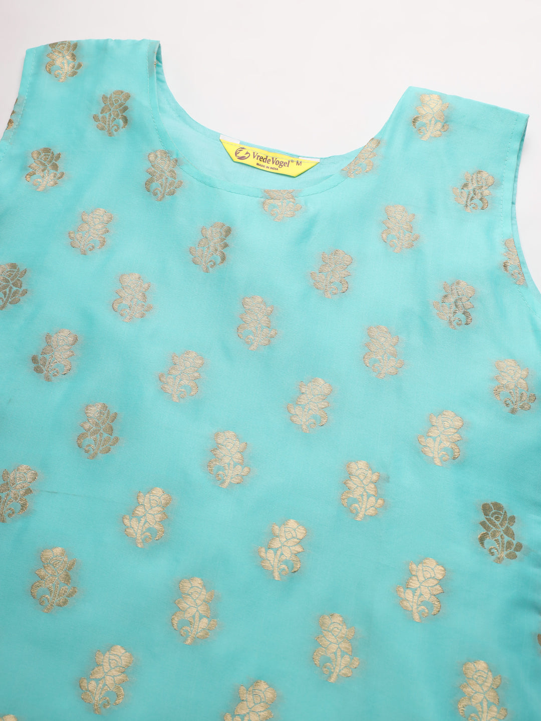 Cotton Silk Jacquard Kurta Pant With Banarasi Silk dupatta