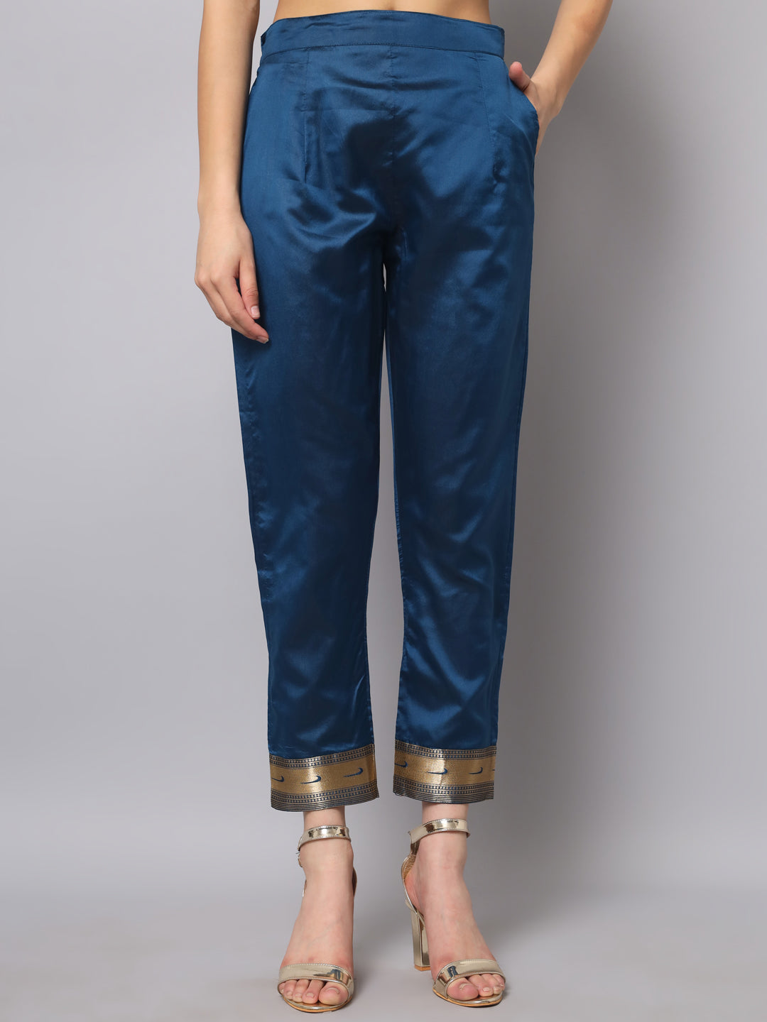 Cotton Silk Jacquard Kurta Pant With Banarasi Silk dupatta - FitVibe Fashion