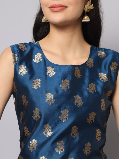 Cotton Silk Jacquard Kurta Pant With Banarasi Silk dupatta - FitVibe Fashion