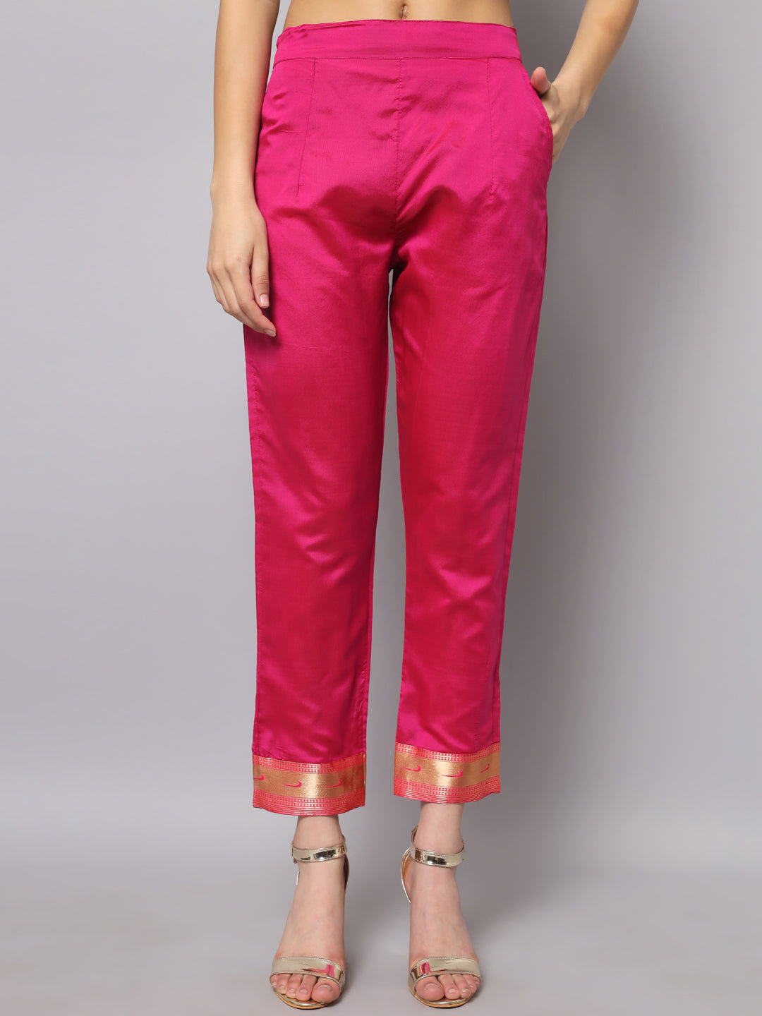 Cotton Silk Jacquard Kurta Pant With Banarasi Silk dupatta - FitVibe Fashion