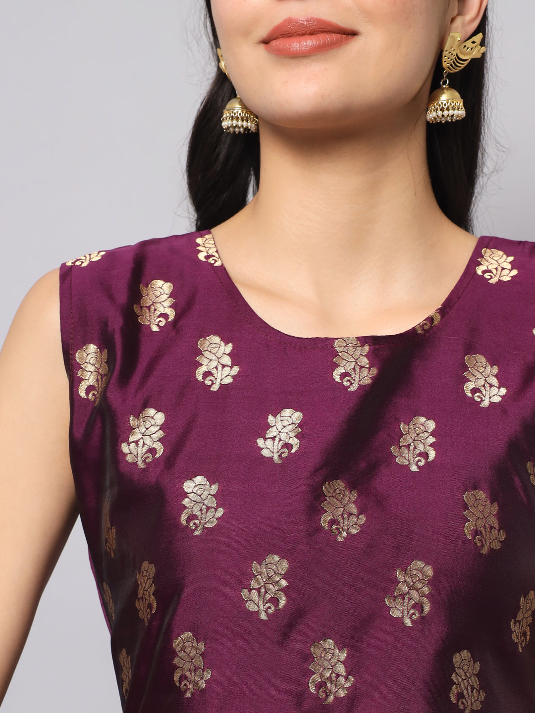 Cotton Silk Jacquard Kurta Pant With Banarasi Silk dupatta - FitVibe Fashion