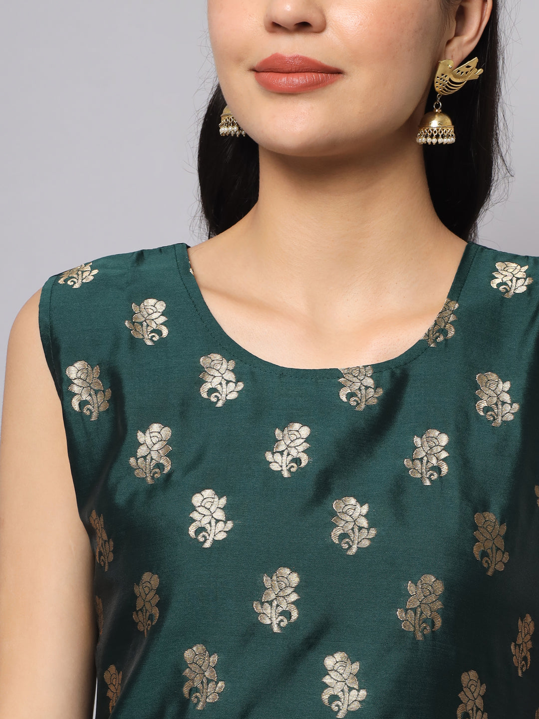 Cotton Silk Jacquard Kurta Pant With Banarasi Silk dupatta - FitVibe Fashion