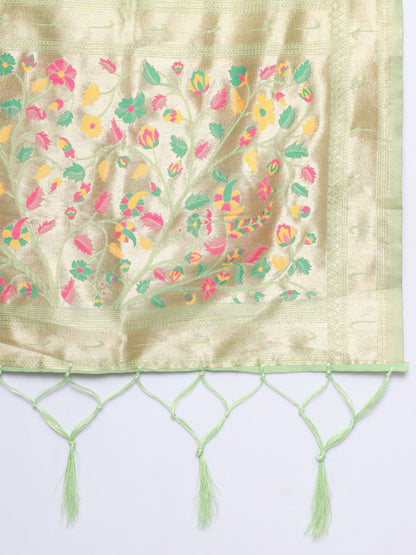 Cotton Silk Jacquard Kurta Pant With Banarasi Silk dupatta - FitVibe Fashion