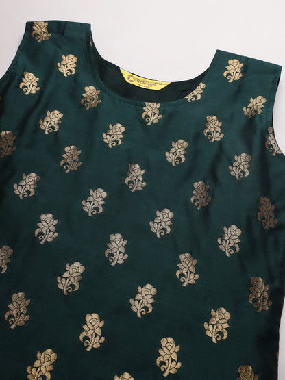 Cotton Silk Jacquard Kurta Pant With Banarasi Silk dupatta - FitVibe Fashion