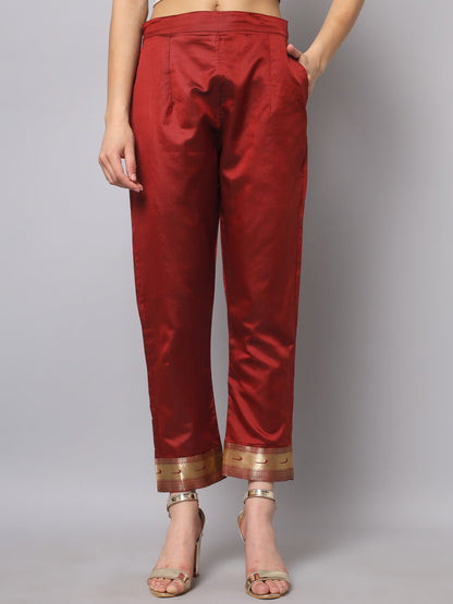 Cotton Silk Jacquard Kurta Pant With Banarasi Silk dupatta - FitVibe Fashion