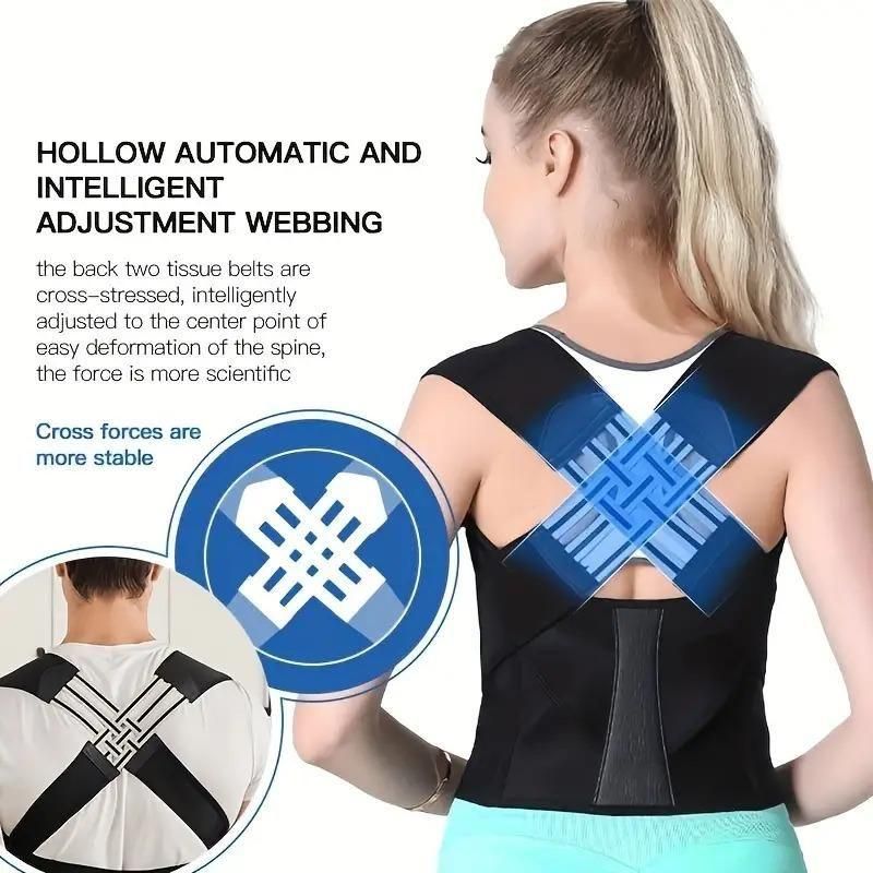 FitVibe Adjustable Posture Corrector Belt [with Free E-Book For Maintain Right Posture]