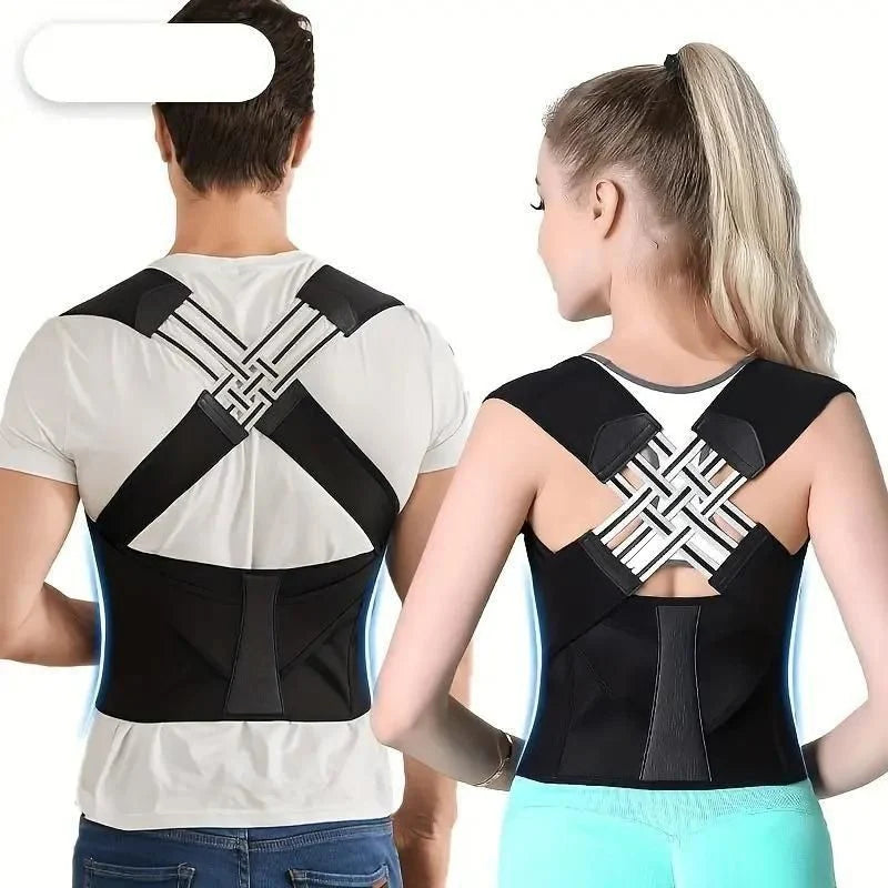 FitVibe Adjustable Posture Corrector Belt [with Free E-Book For Maintain Right Posture]