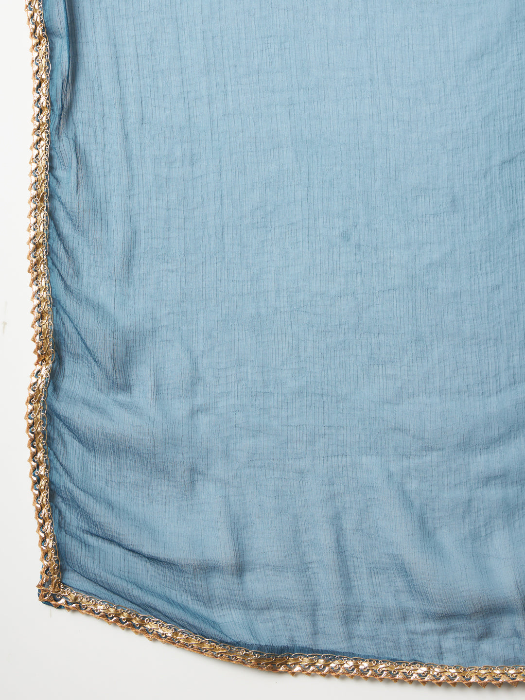 Nritya Women Flared Kurta and Trousers Pant Set Cotton Silk Blend - FitVibe Fashion