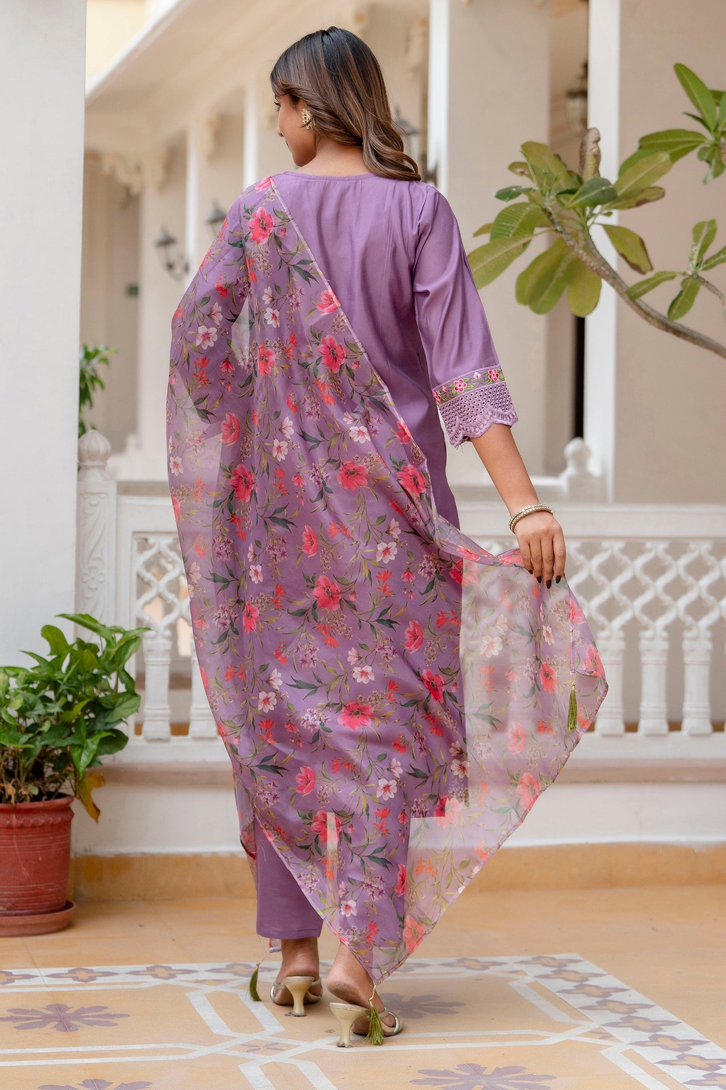 Rupa Women Kurta and Pant Sets Viscose Roman Silk Fabric - FitVibe Fashion