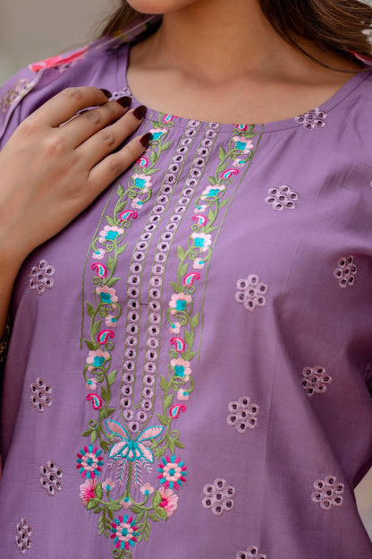 Rupa Women Kurta and Pant Sets Viscose Roman Silk Fabric - FitVibe Fashion