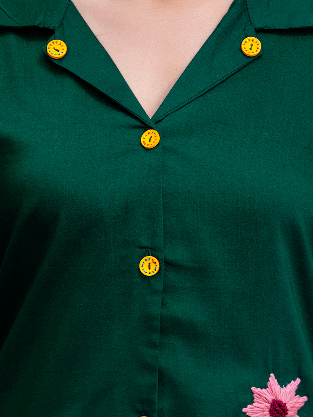 Women Solid Hand Work Embroidered Silk Blend Co-Ords Sets - FitVibe Fashion