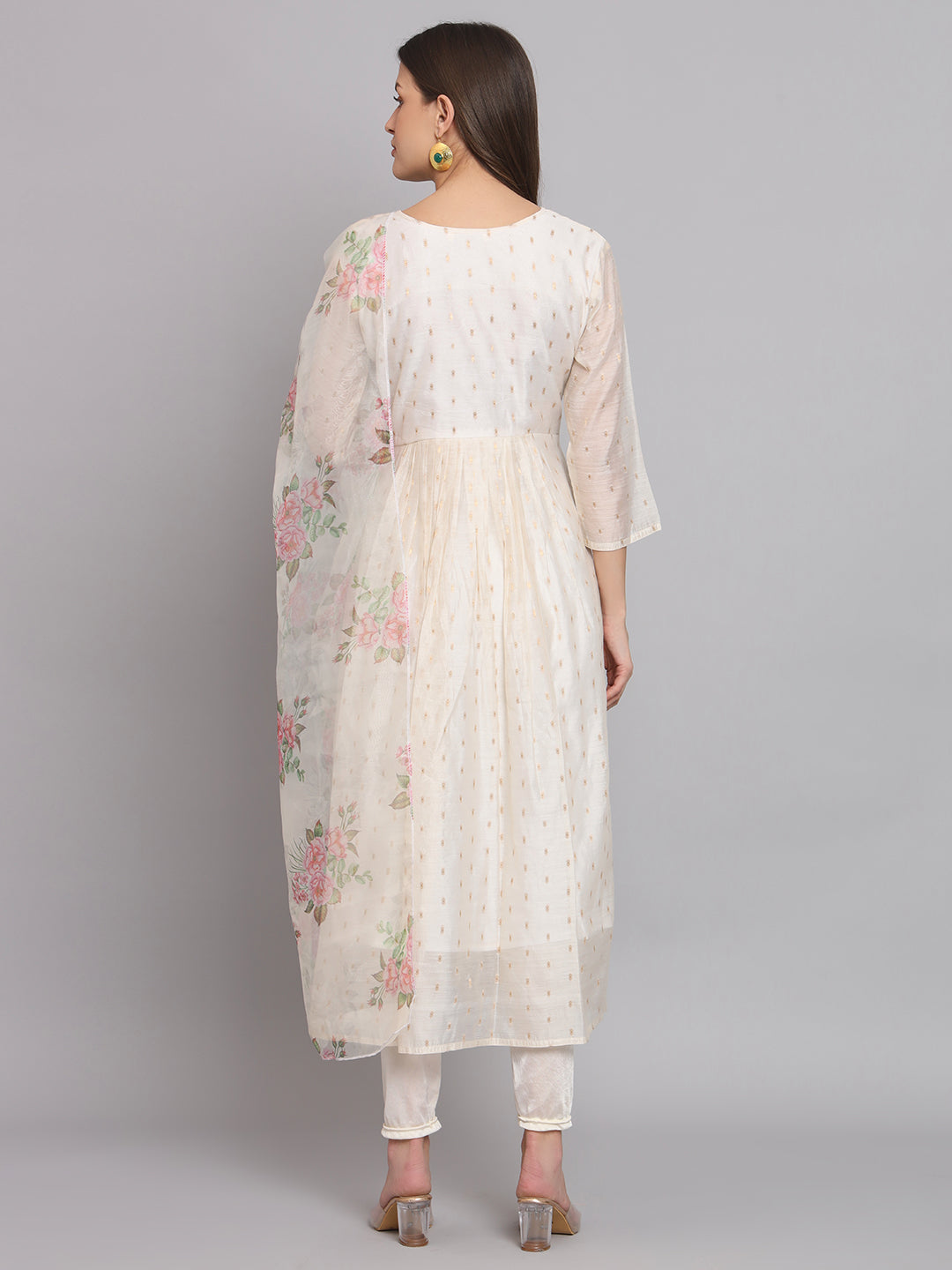 Pratibha Kurta and Leggings Dupatta Set chanderi modal Butti - FitVibe Fashion