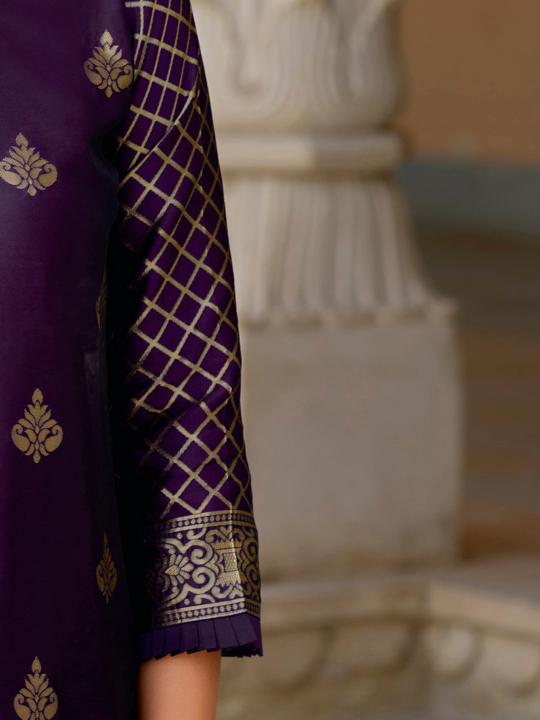 Cotton Silk Kurta and Pant Set with Banarasi Silk Dupatta - FitVibe Fashion