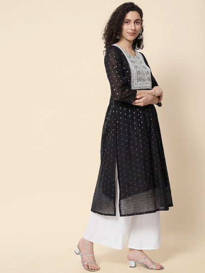 Kritika Women Chanderi Modal Butti kurta - FitVibe Fashion