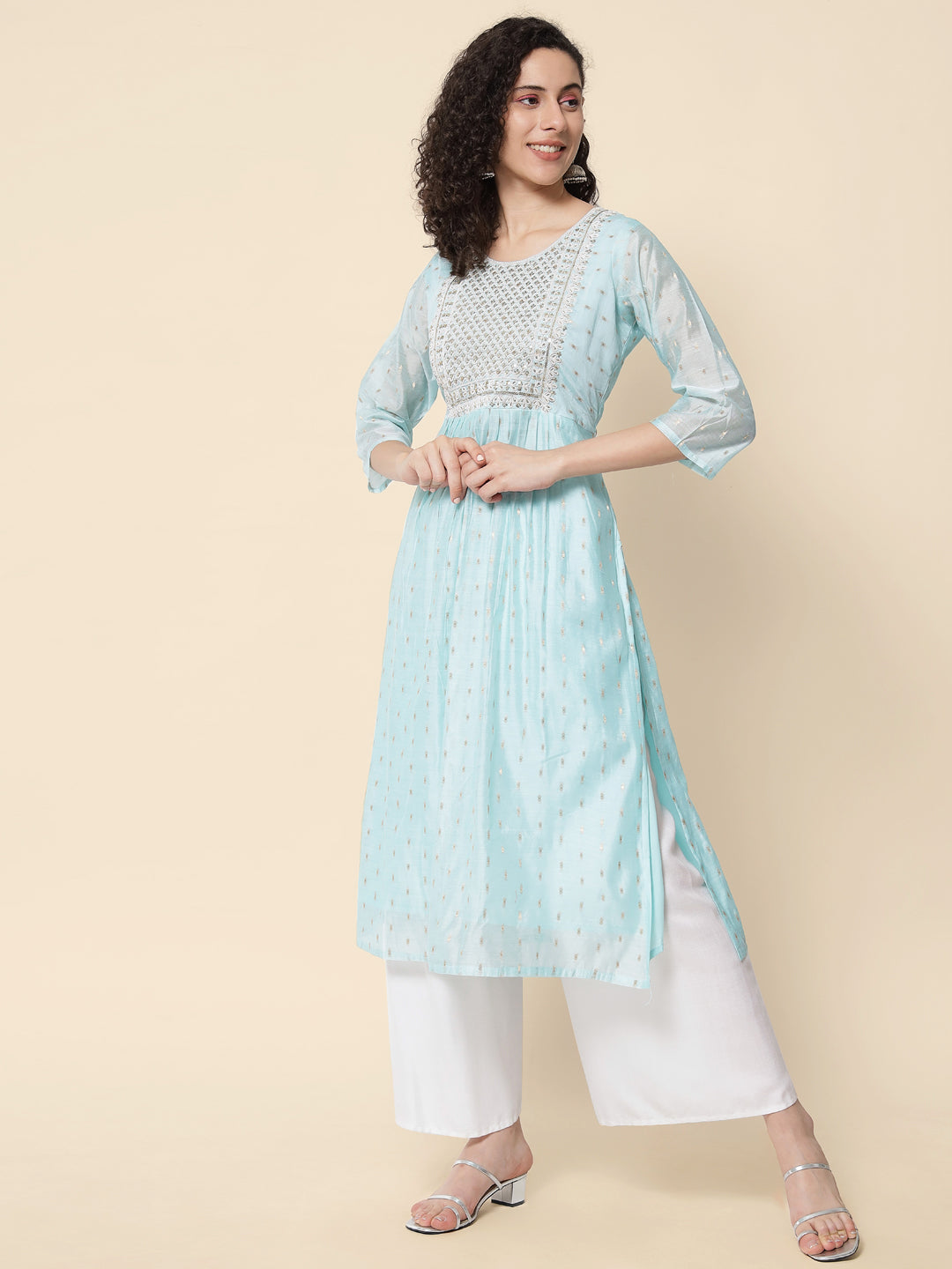 Women chanderi modal Butti - FitVibe Fashion