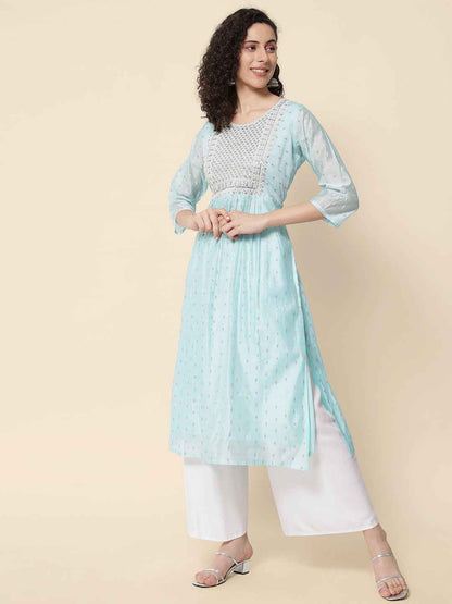 Anaya Women Chanderi Modal Butti kurta