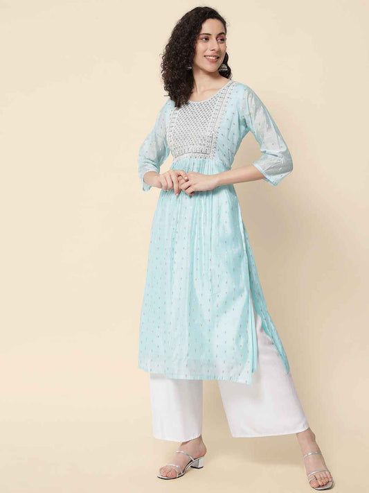 Anaya Women Chanderi Modal Butti kurta