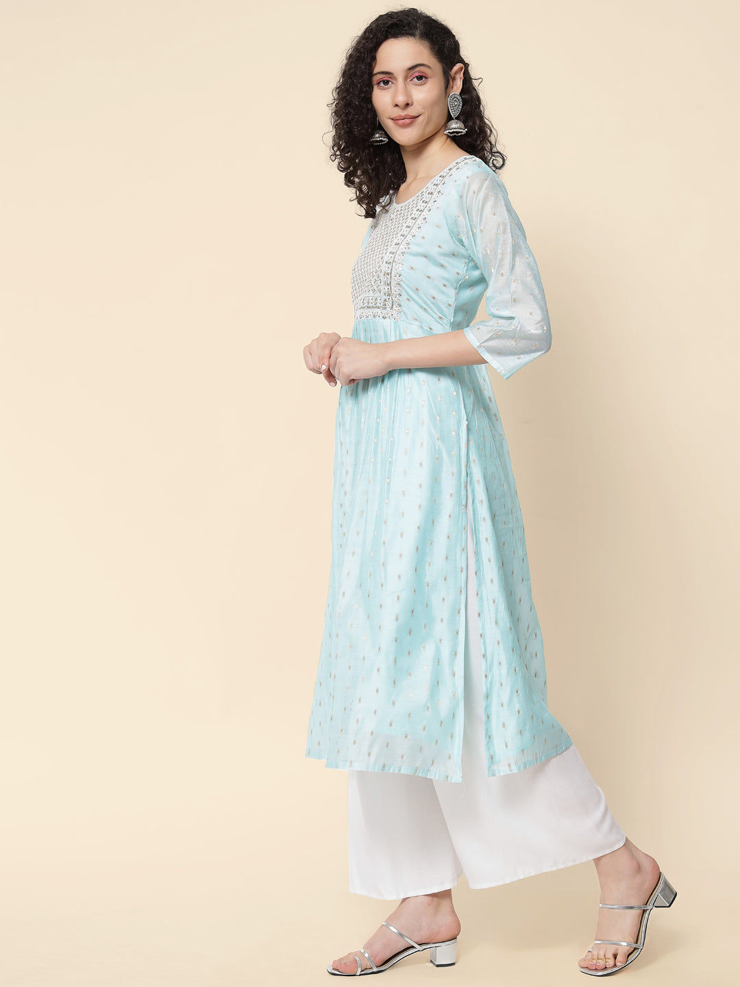 Women chanderi modal Butti - FitVibe Fashion