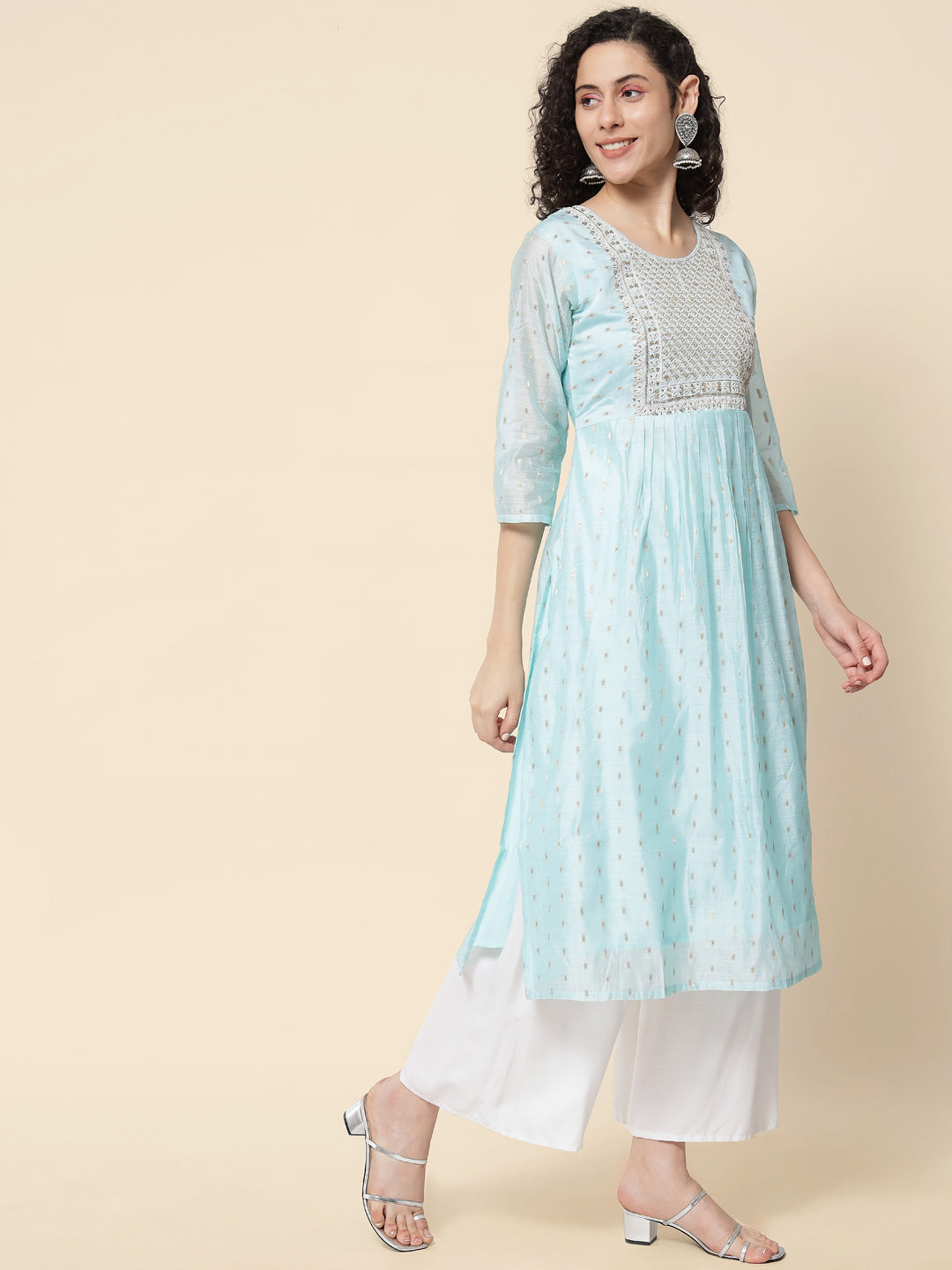 Women chanderi modal Butti - FitVibe Fashion