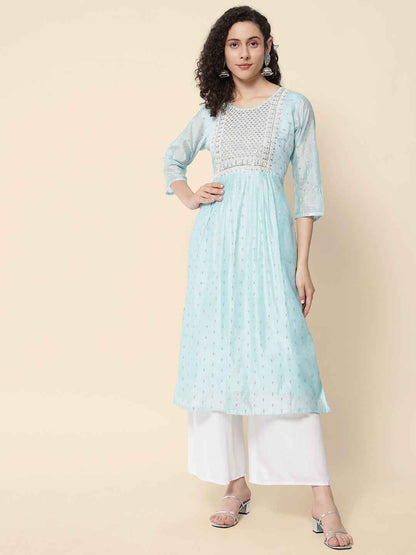 Anaya Women Chanderi Modal Butti kurta