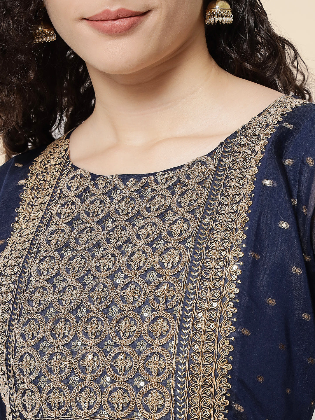 Women chanderi modal Butti - FitVibe Fashion