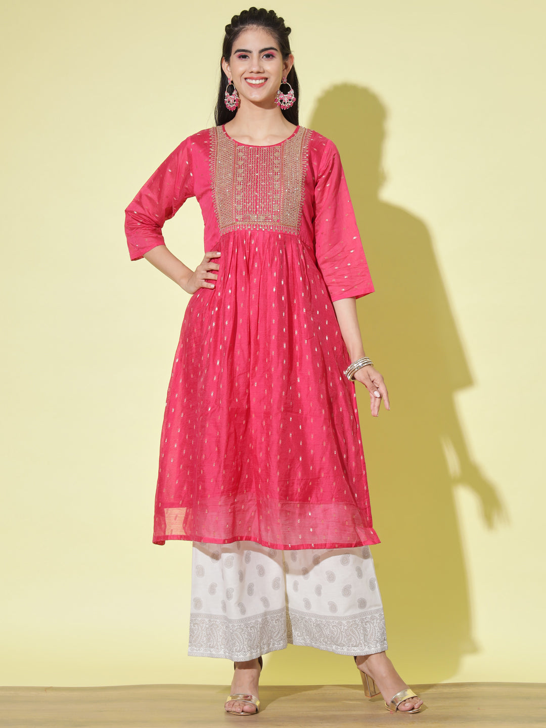 Women chanderi modal Butti - FitVibe Fashion