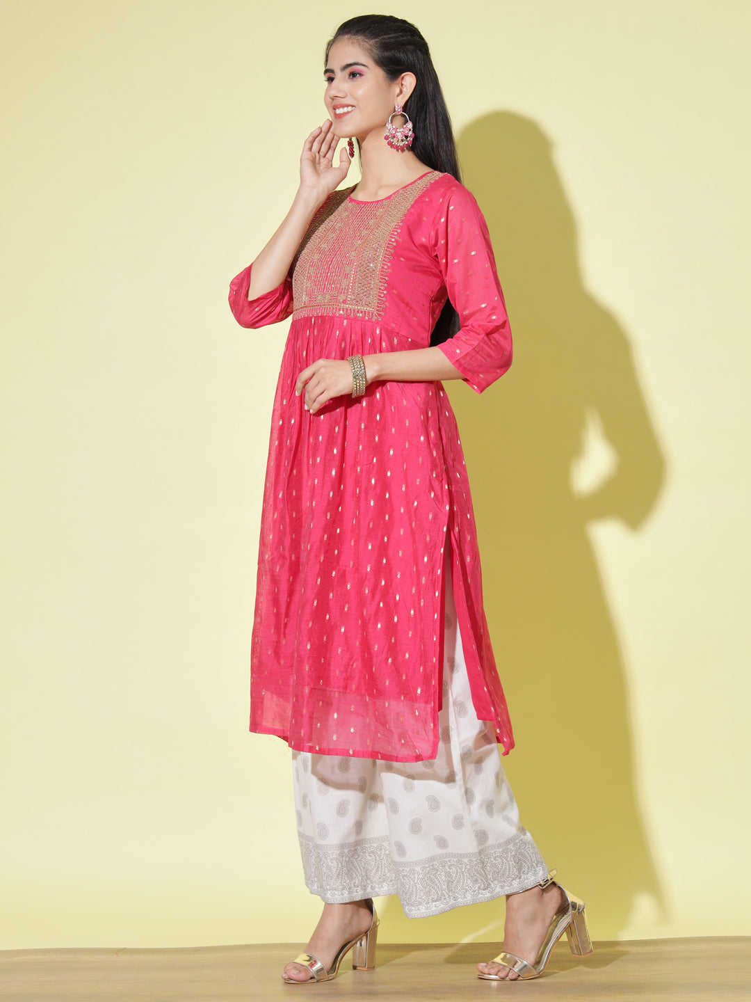 Women chanderi modal Butti - FitVibe Fashion