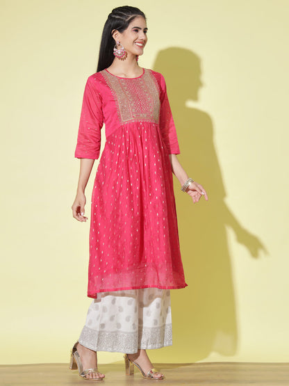 Women chanderi modal Butti - FitVibe Fashion