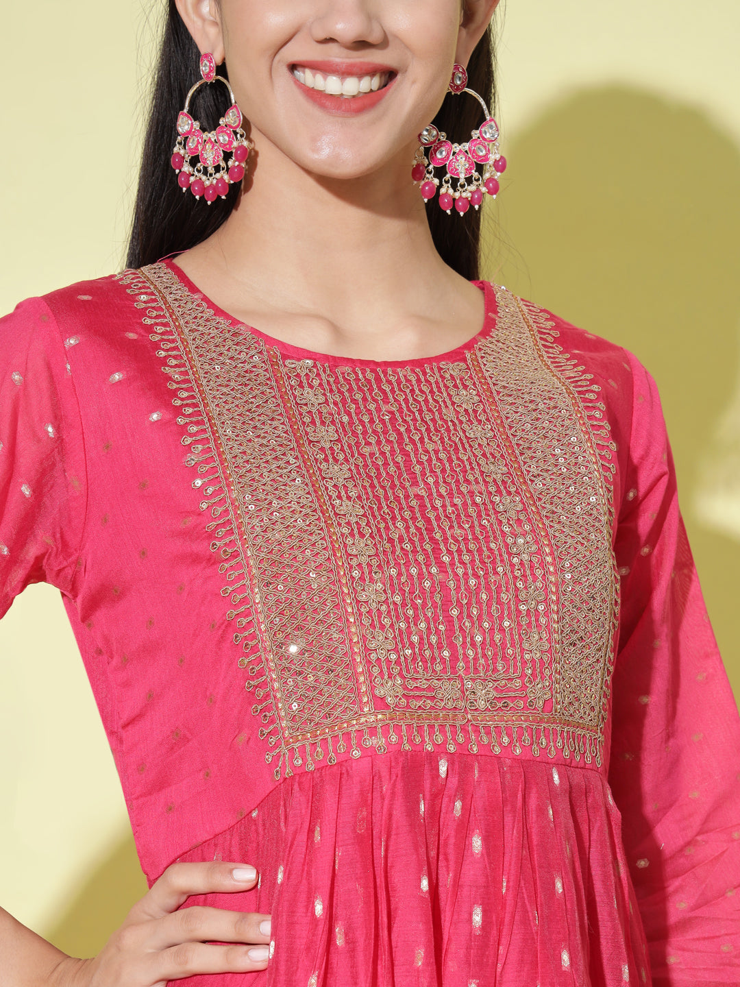 Women chanderi modal Butti - FitVibe Fashion