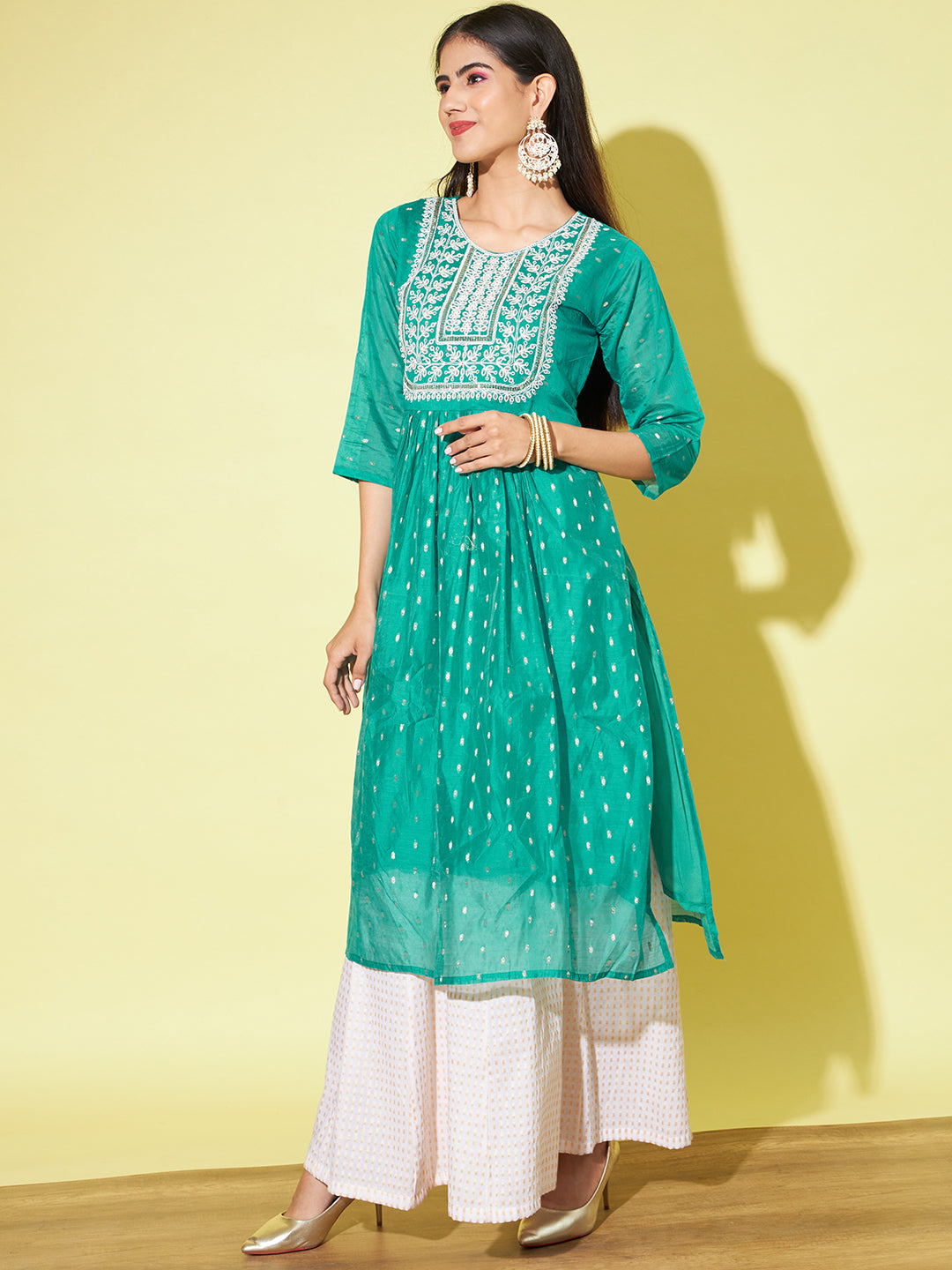 Women chanderi modal Butti - FitVibe Fashion