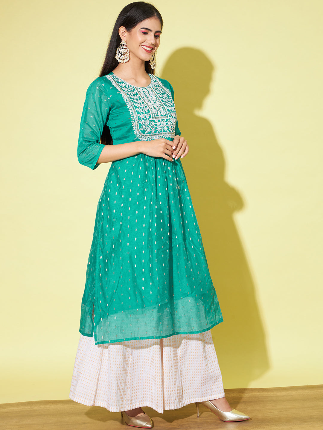 Women chanderi modal Butti - FitVibe Fashion