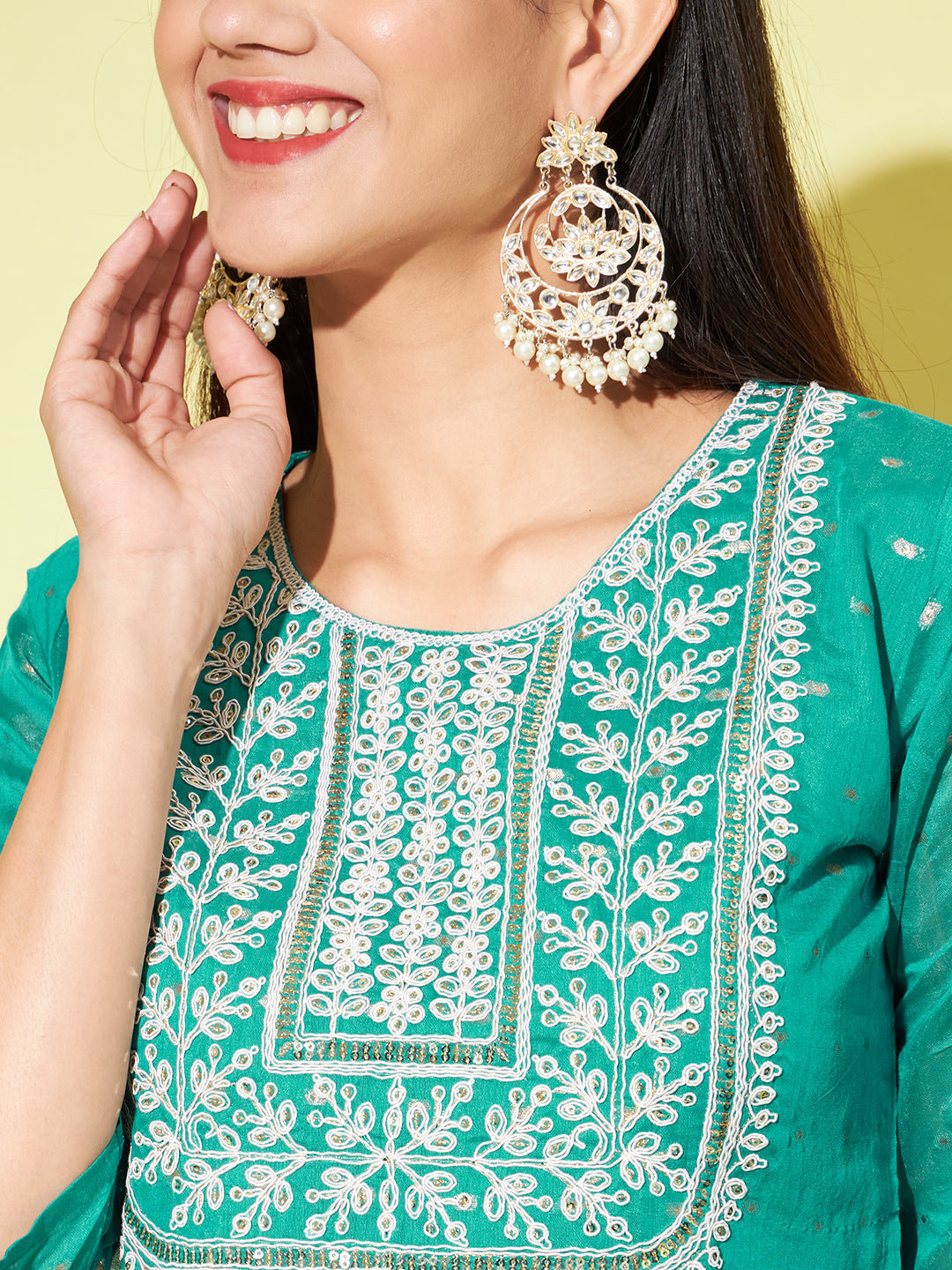 Women chanderi modal Butti - FitVibe Fashion