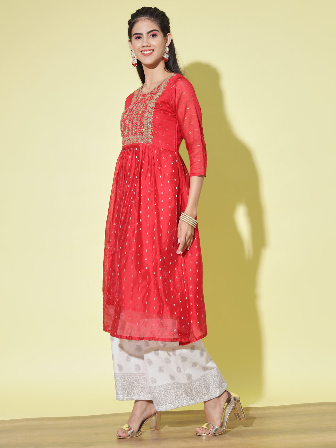 Women chanderi modal Butti - FitVibe Fashion