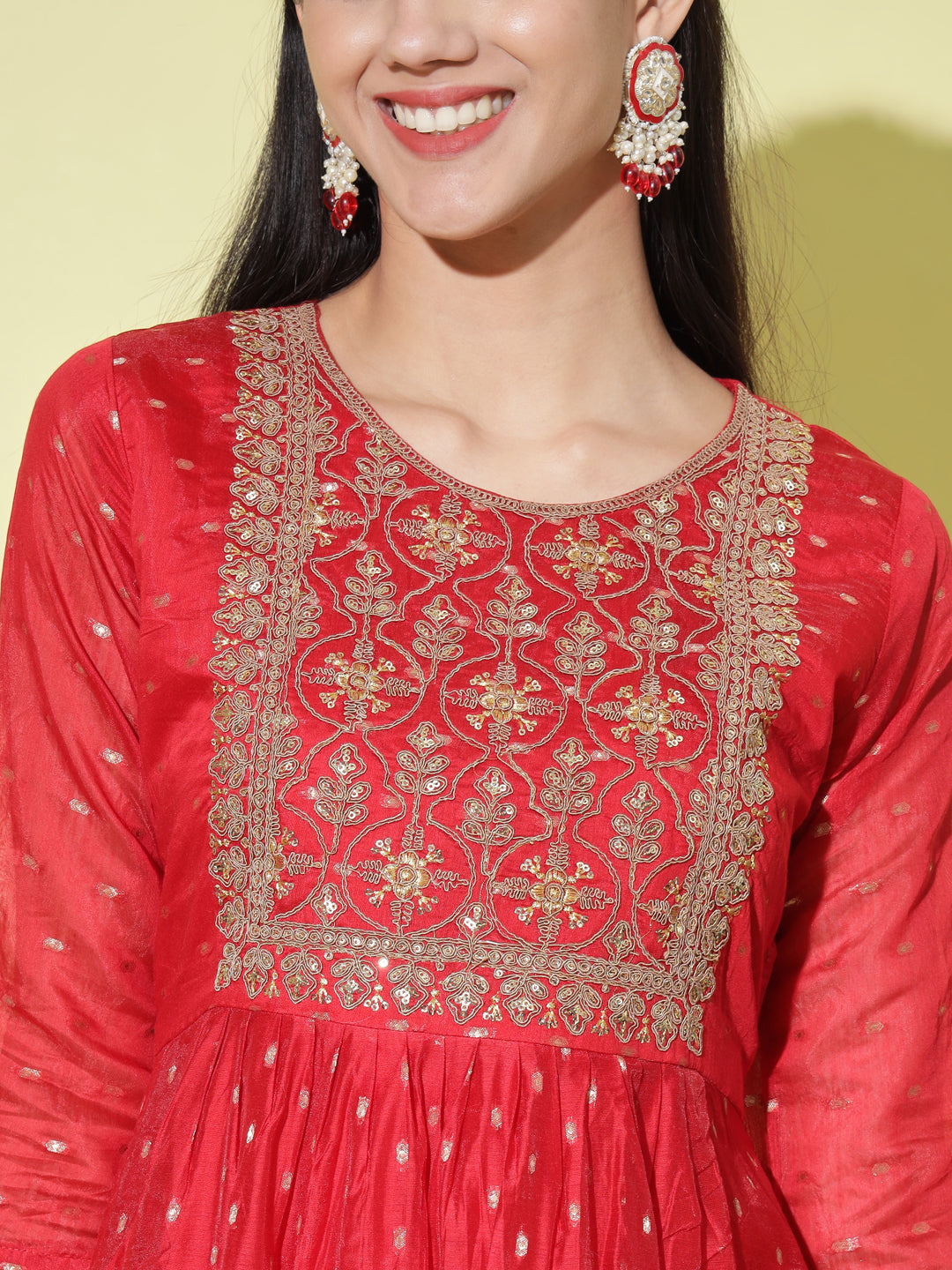 Women chanderi modal Butti - FitVibe Fashion