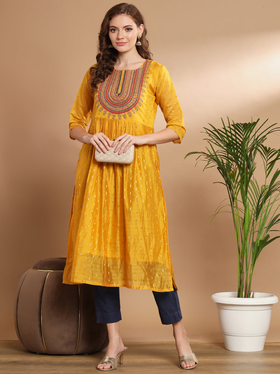 Women chanderi modal Butti - FitVibe Fashion