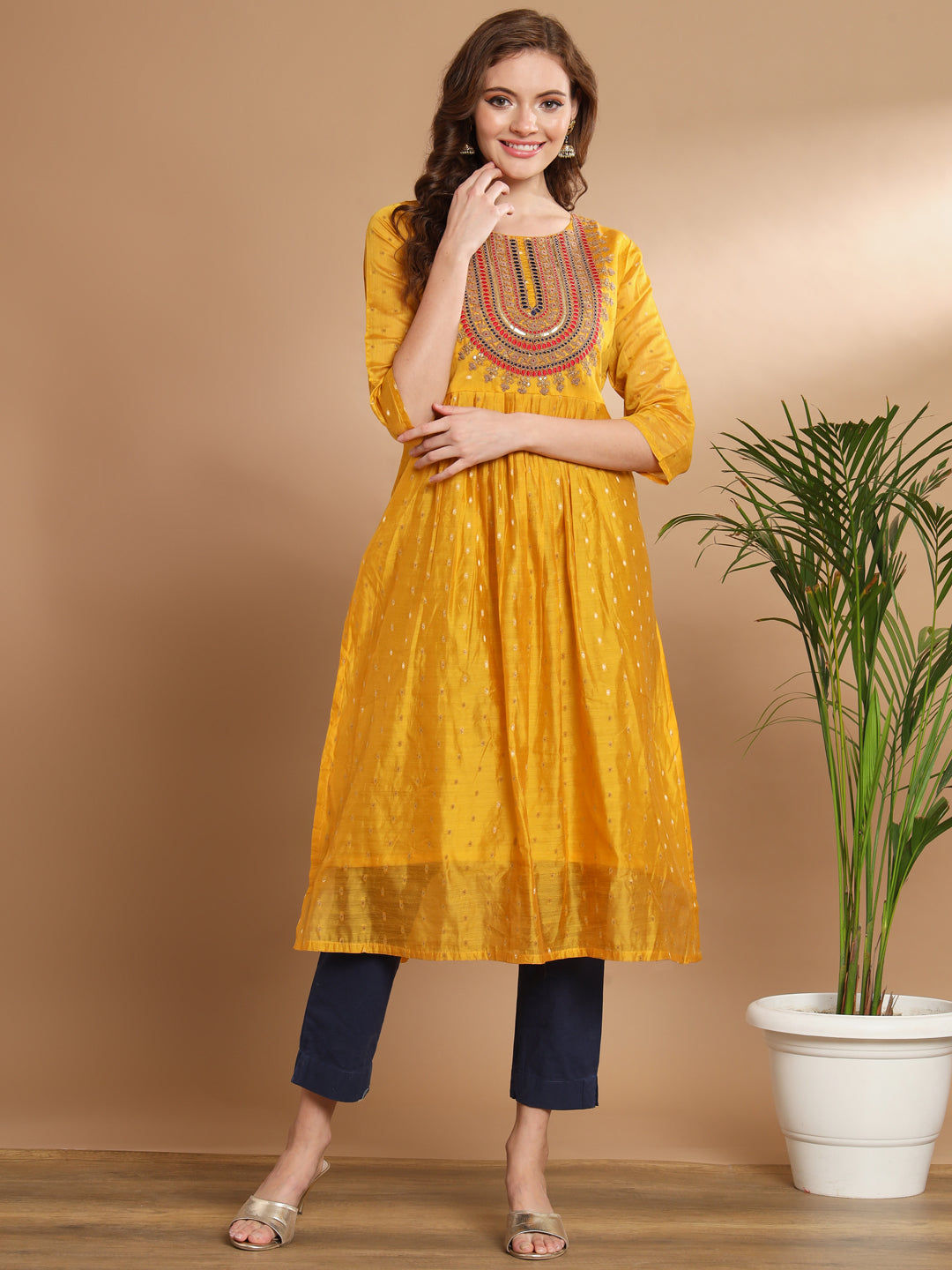 Women chanderi modal Butti - FitVibe Fashion