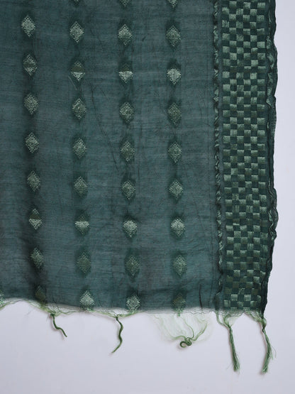 Cotton Silk Jacquard Kurta Pant With Banarasi Silk dupatta - FitVibe Fashion