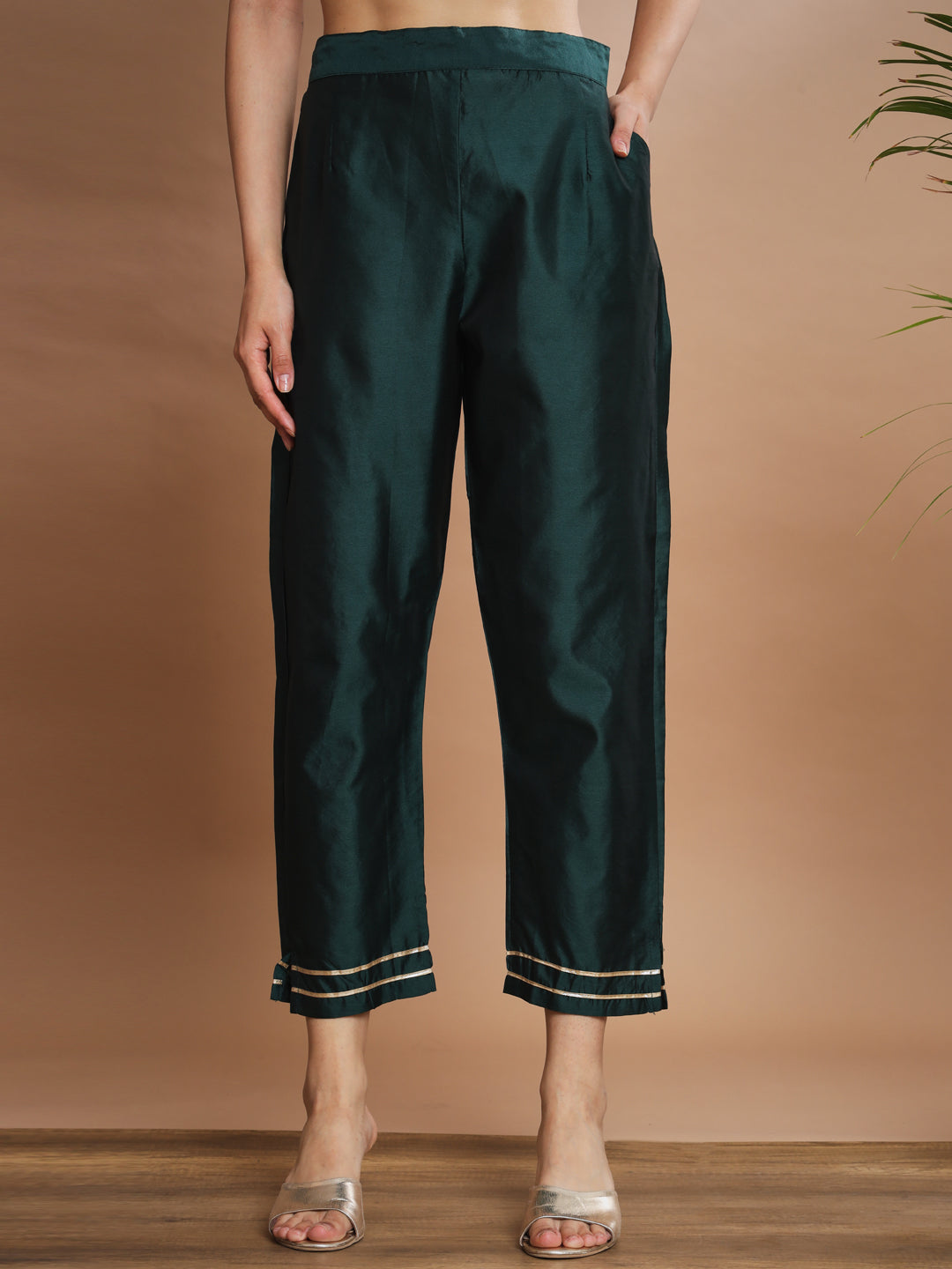 Cotton Silk Jacquard Kurta Pant With Banarasi Silk dupatta - FitVibe Fashion