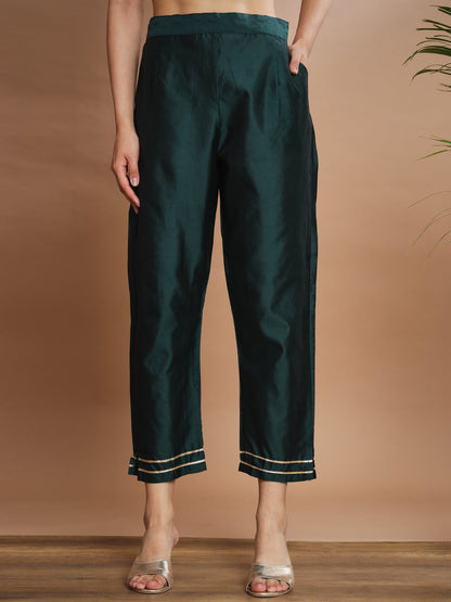 Cotton Silk Jacquard Kurta Pant With Banarasi Silk dupatta - FitVibe Fashion
